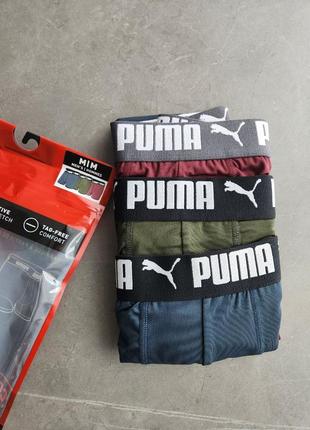 Чоловічі труси puma boxer brief athletic fit 859704 02 (3шт) боксери3 фото