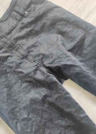 Черные велюровые брюки повседневные5 фото