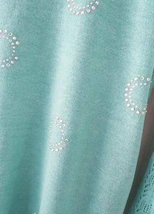 Легкий светр бірюзового кольору3 фото