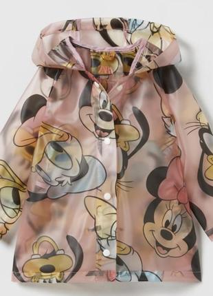 Zara minnie mouse disney дождевик тренч тренчкот микки минные