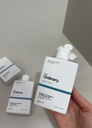 Шампунь та кондиціонер - the ordinary hair care🤍  🫧the ordinary sulphate 4% shampoo cleanser3 фото