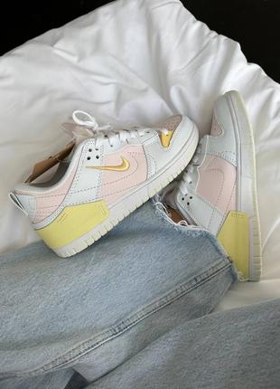 Найк сб данк лов nike sb dunk low disrupt 2 "light pink / yellow"