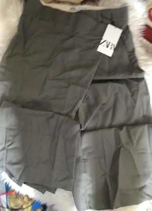 Zara шикарные шерстяные брюки лимитированная версия4 фото