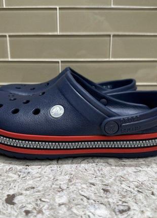 Крокc крокбенд нави зиппер crocs crocband navy zipper clog3 фото