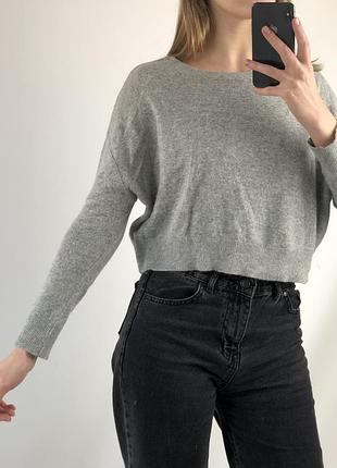 Мʼякий сірий светрик меланж zara зара