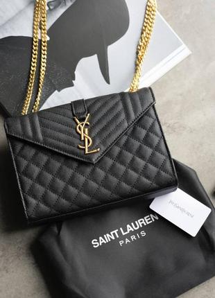 Сумка кожаная byes saint laurent