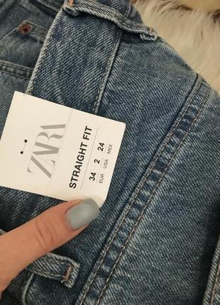 Zara mom прямые джинсы4 фото