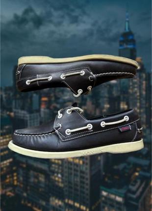 Мокасины лоферы кожаные sebago docksides authentic оригинальные1 фото