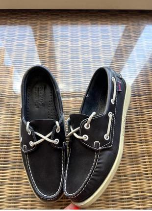 Мокасины лоферы кожаные sebago docksides authentic оригинальные3 фото