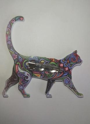 Брошь кот 3