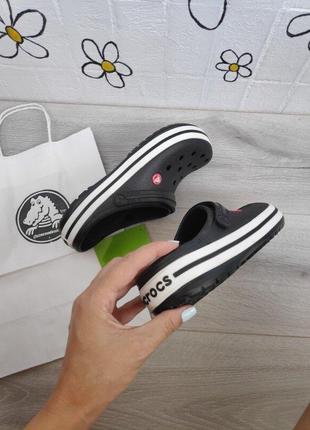 Крокс крокбэнд клог черные slides crocs crocband clog black6 фото