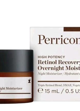 Зволожуючий нічний крем із ретинолом  high potency retinol recovery overnight moisturizer perricone