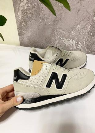 Стильные женские замшевые кроссовки, 🤍new balance, натуральная замша6 фото