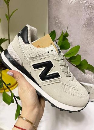 Стильные женские замшевые кроссовки, 🤍new balance, натуральная замша1 фото