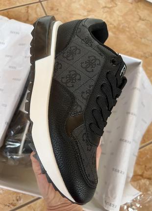 Женские кроссовки guess black melany logo sneakers оригинал6 фото