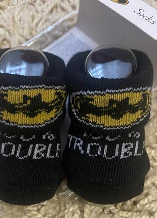 Cool club бэтмен пинетки,носочки для мальчика 0-3мис.2 фото