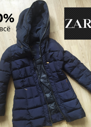 Натуральний пуховик zara зима