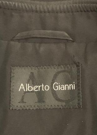 Чоловічий плащ-тренч Alberto gianni в діловому стилі італія розмір xxl/ 54 колір чорний8 фото
