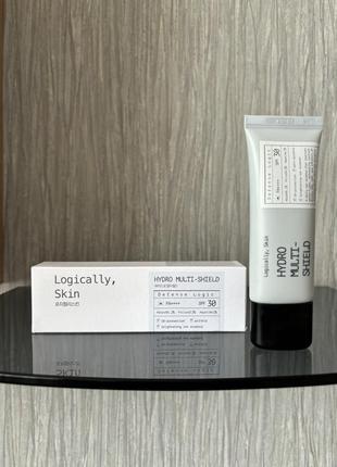 Крем з spf30 від logically, skin hydro multi-shield sun essence spf30 pa++++ 40ml