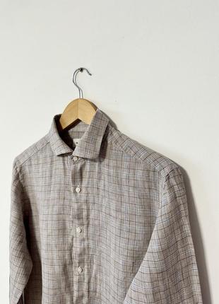 Льняная рубашка с мужского плеча massimo dutti🌿2 фото