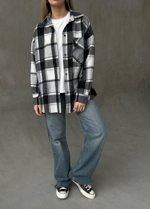 Базовая фланелевая рубашка в клетку