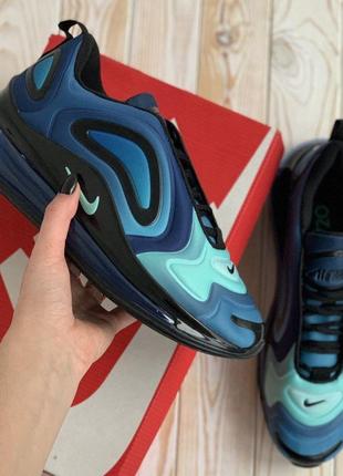 Розпродаж! nike air max 720 кросівки кеди чоловічі найк аір макс з балоном весняні осінні демісезонні відмінна якість легкі сині з блакитним1 фото