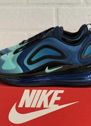 Розпродаж! nike air max 720 кросівки кеди чоловічі найк аір макс з балоном весняні осінні демісезонні відмінна якість легкі сині з блакитним7 фото