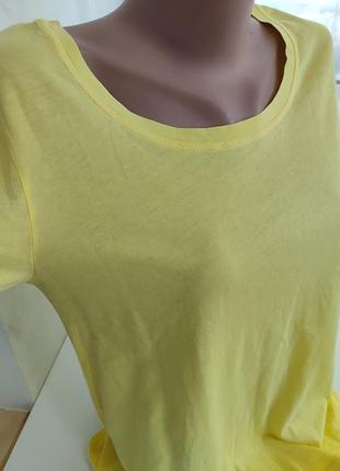 Новая ярко желтая футболка3 фото