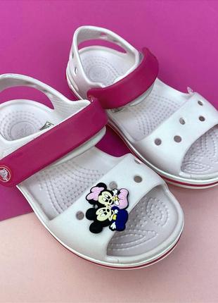 Дитячі сандалії crocs kids' crocband sandal barely pink