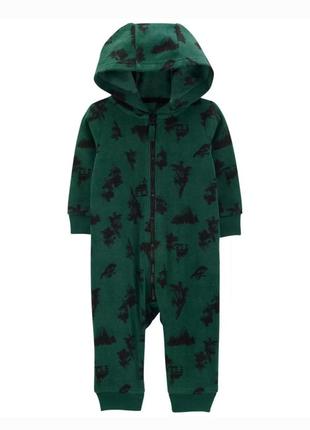 Теплый флисовый комбинезон ромпер человечек carters картерс