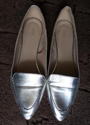 Сріблясті балетки 41 розміру