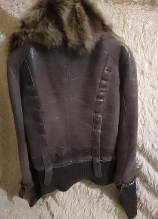 Натуральная дубленка на овчине куртка зимняя дубленка короткая кожаная бомпер-дубленка еврозима2 фото
