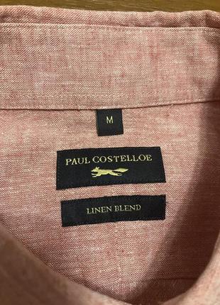 Сорочка чоловіча paul costelloe оригінал м льон бавовна англія6 фото