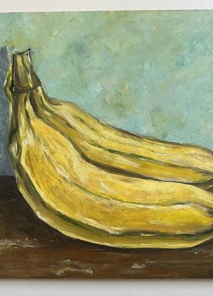 Картина маслом банани