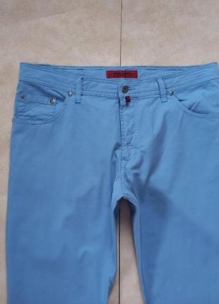 Мужские брендовые коттоновые джинсы штаны с высокой талией pierre cardin, 38 pазмер.6 фото