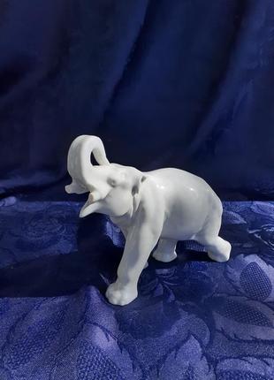 Белый слон! 👑 лфз винтаж статуэтка ссср ломоносовский фарфоровый завод клеймо советский ретро фигурка9 фото