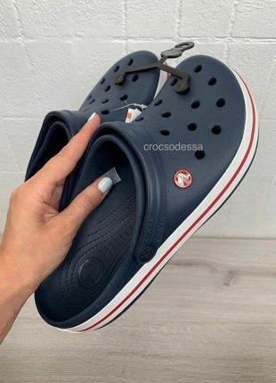 Крокс крокбэнд клог синие нави crocs clocband clog navy5 фото