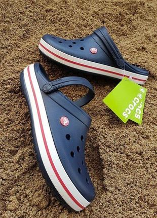 Крокс крокбенд клог сині наві crocs clocband clog navy1 фото