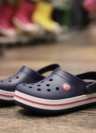 Крокс крокбенд клог сині наві crocs clocband clog navy10 фото