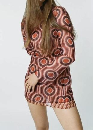 Zara міні сукня з органзи , s6 фото
