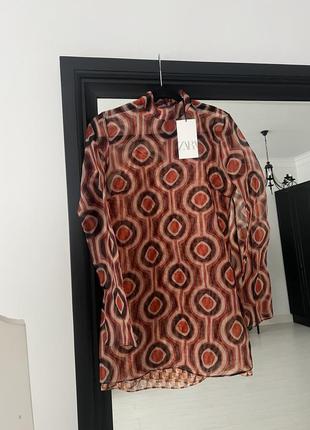 Zara міні сукня з органзи , s4 фото