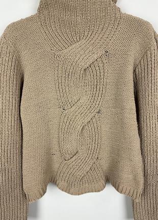 Versace jeans couture винтаж свитер свитер кофта вязаная косы араны винтаж кэмэл высокая горловина6 фото