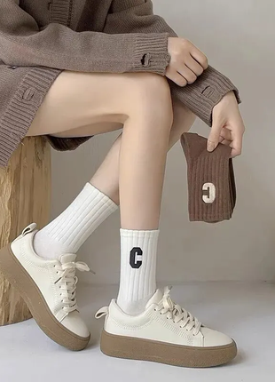 Новые высокие женские носки