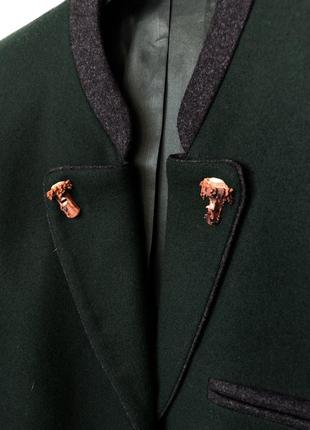 Sanderson баварский зеленый пиджак янкер шерстяной октоберфест в народном стиле5 фото