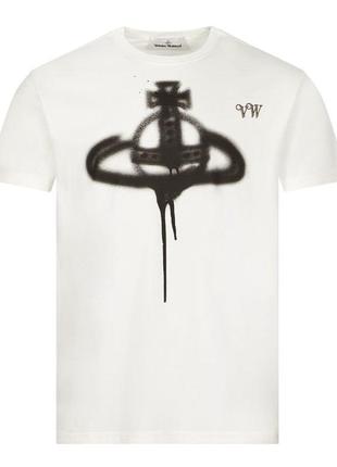 Футболка vivienne westwood spray orb tee1 фото