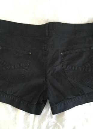 Шорты черные хлопок тонкие джинсы2 фото