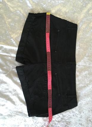 Шорты черные хлопок тонкие джинсы5 фото