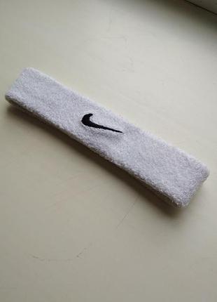 Повязка на голову nike swoosh headband (one size) оригинал4 фото