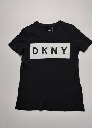 Футболка с меняющимся принтом из пайеток dkny2 фото