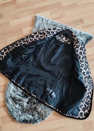 Леопардовый пиджак на подкладке7 фото